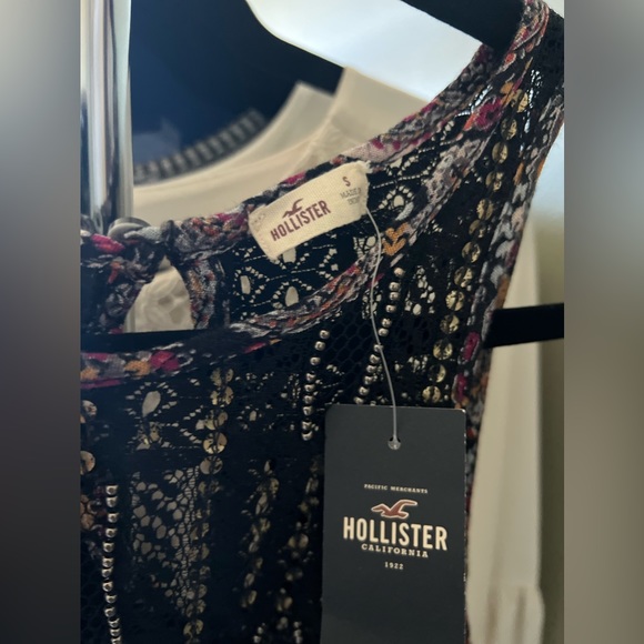 Hollister size S Beaded lace,floral - Picture 6 of 10